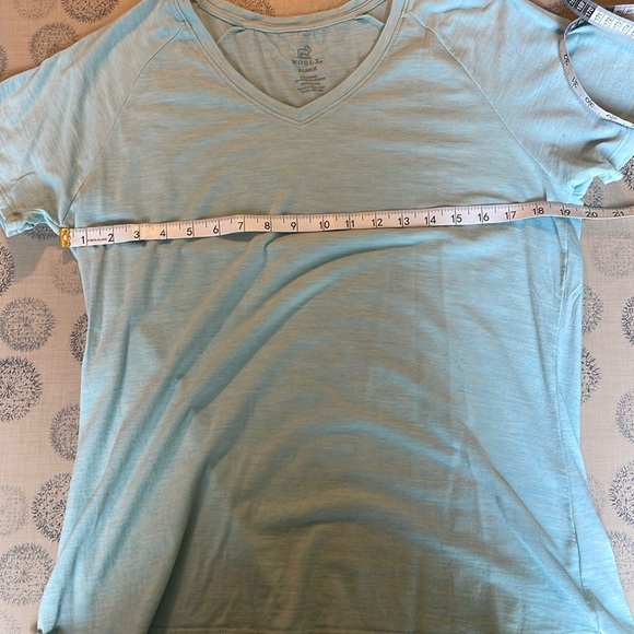 Woolx Women’s Size XL Light Blue Mia V neck Merino Wool - Picture 4 of 5